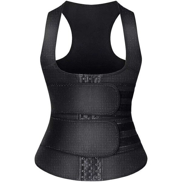 Neopren Bastu Sweat Waist Trainer Korsett Trimmer Väst för Medium