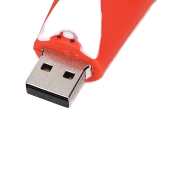 USB-minne Tåligt Stark Kompatibilitet Söt Jultomte USB 2.0 Flash Drive Mobil Lagringsenhet Röd 128GB