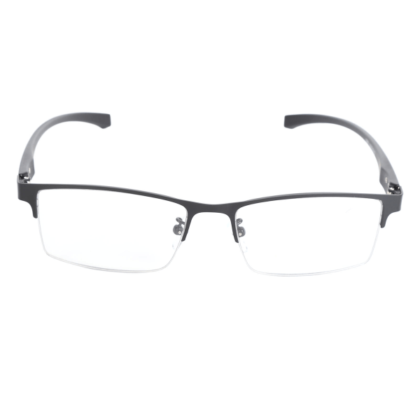 Blått lysblokkerende briller Fotokromatiske multifokale lesebriller Halvkant Eldre presbyopiske briller +100
