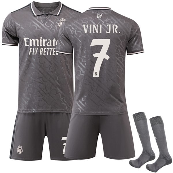 2024-2025 Real Madrid Aawy Barn og Voksen Fotballtrøye Vinicius nr. 7 VINI JR 24