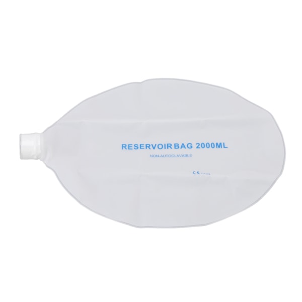 Emergency Breathing Bag Food Grade PP Sammenleggbar Luktfri Resuscitator Tilbehør Luftoppbevaringspose for respirator 2000ml