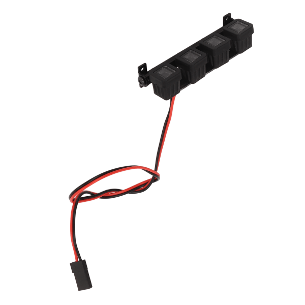 RC biltak LED-lys Bright Spotlight Justerbar Base for Axial SCX24 FCX24 1/18 1/24 Square Light