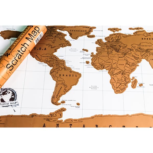 Raaputettava maailmankartta - SCRATCH MAP—pa