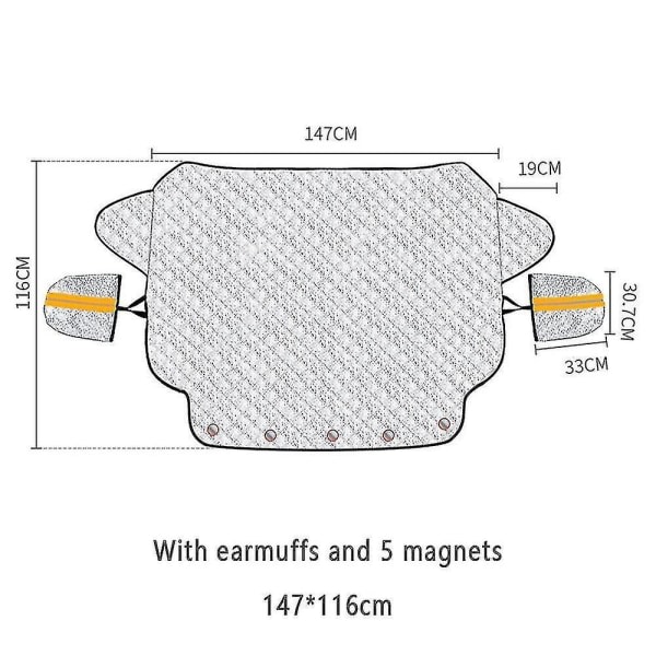 Vinter bil vindruta cover solskydd fram