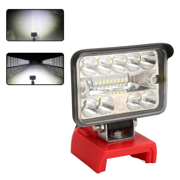 3 tommer LED genopladeligt arbejdslys 18 STK Lampeperler 2800lm 54W High Power Genanvendelig Genanvendelig Firkantet arbejdslampe