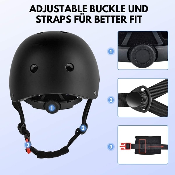 Barncykelhjälm - Skaterhjälm för barn 55-58 cm
