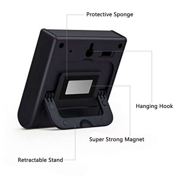 Kök Timer med Stor LCD-display, Digital Kök Timer för Matlagning, Bakning, Sport, Läxor, Klassrum, Kontor - Magnetisk, Hög Ljudlarm, Räkna Upp och Ner