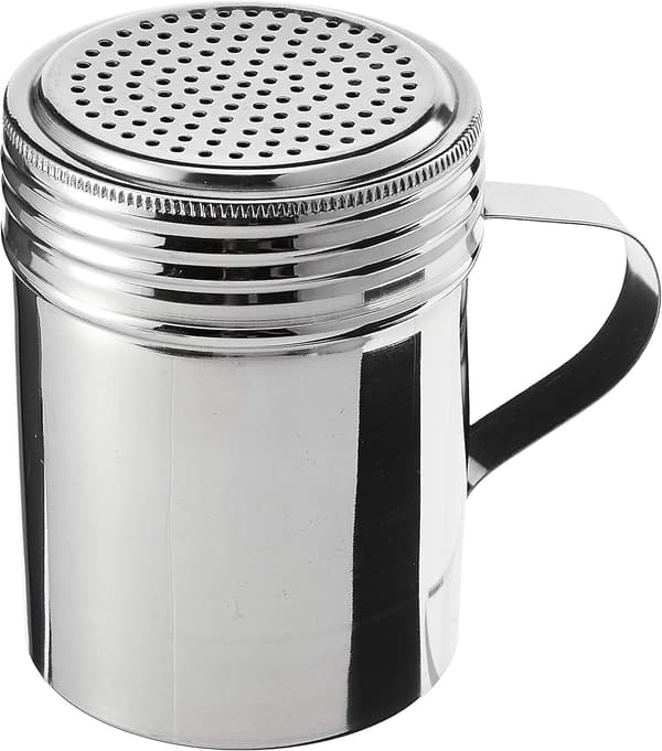 Rostfria siktar 10 ounce med handtag