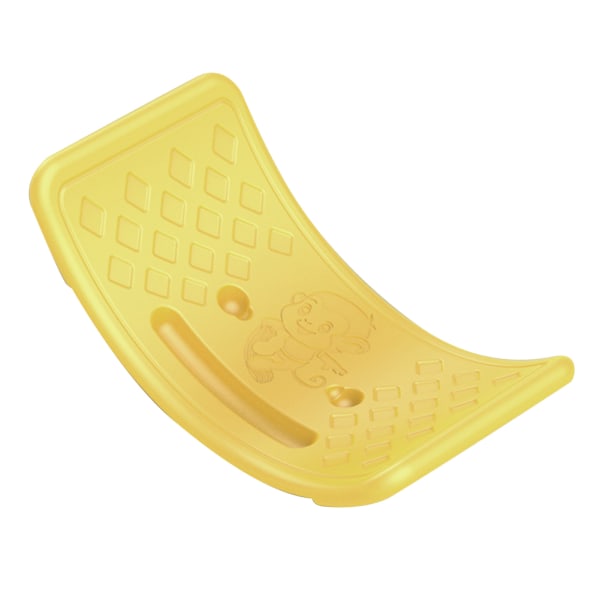 Balanse vippebrett plast for barn Småbarn Tenåringer Balansetreningsbrett med elastisk ball gul