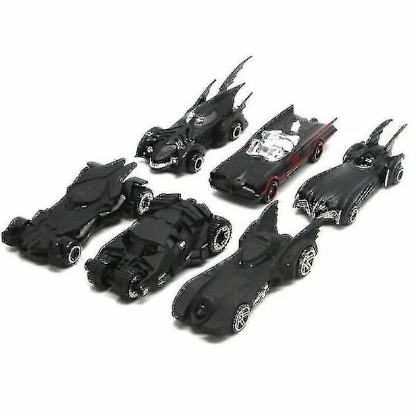 Metallinen Batmobile-leluajoneuvosetti, 6 kpl
