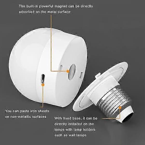 Fjernkontroll Timer Dimbar USB Oppladbar RGB E27 Lampe Enkel Installasjon