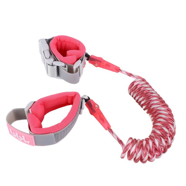 Børnesikkerhedsarmbånd Multifunktionelt reflekterende armbånd Snorsele til udendørs Rose Red 6,6 fod (reflekterende med lås)
