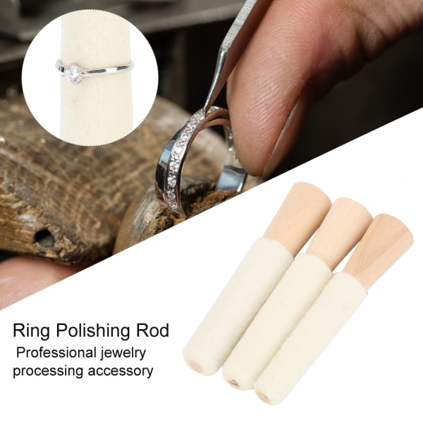 Ring indvendigt hul poleringsstang Professionelt smykkepoleringsværktøj (3inch s_x000D__x000D_3inch m_x000D__x000D_3inch L)
