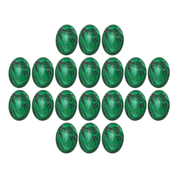 20 kpl munanmuotoisia malakiittijalokivi Cabochon koruhelmiä 18x13mm joulun syntymäpäivien vuosipäivälahjoihin