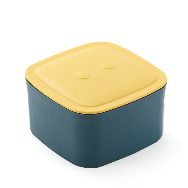 Magnetisk syboks PP polyester fargerik multifunksjonell håndverksoppbevaringsboks i skandinavisk stil for hjemmet blå og gul