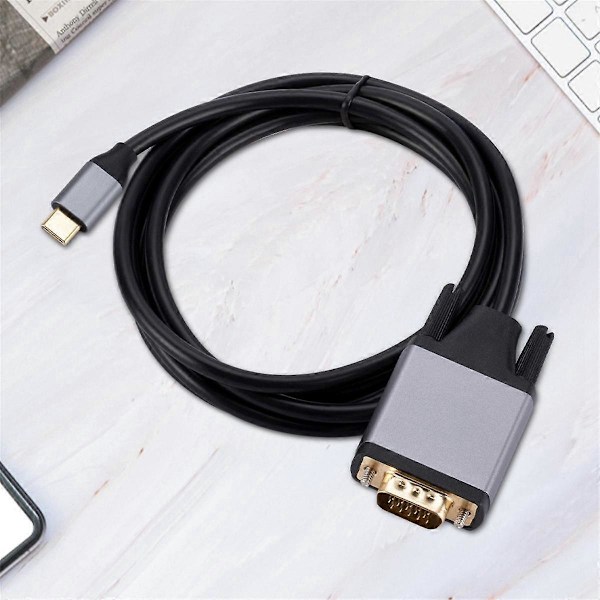 TYPE C - VGA -kaapeli USB 3.1 - VGA-sovitin 10 Gbps HD-näyttöjohto PC-kannettavalle näytölle.pa