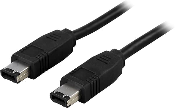 DELTACO Firewire-kabel 6-pin han - han, 2m (FW-2)