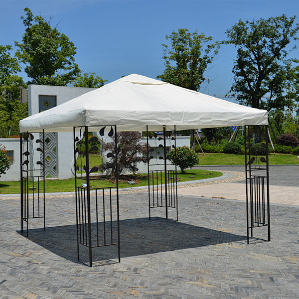 Paris Paviljongtak Ersättningstak Presenning Ersättning Paviljongtak Skydd Paviljong Utomhus Trädgårdsgrill 3x3M