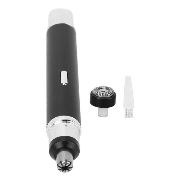 Nesehårtrimmer USB Mini 2 i 1 bærbar støysvak høyhastighets ørehårtrimmemaskin svart