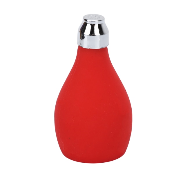 Tom spraypulverflaske Frisørspray talkumpulver stikkende varmepulver Silikonepressepulverflaske Rød