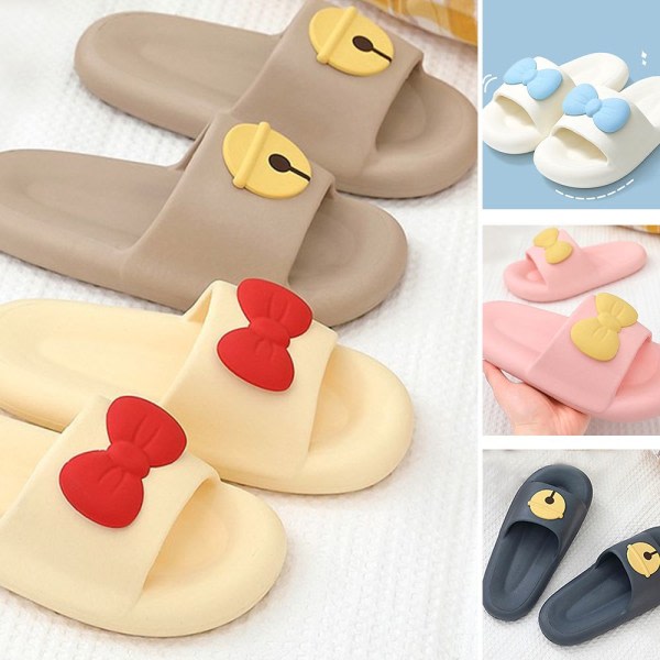 Soft Soft EVA Indoor Slippers Sandaler med tykke såler gul 38-39 (Passer til 37-38) yellow 38-39 (Suitable for 37-38)