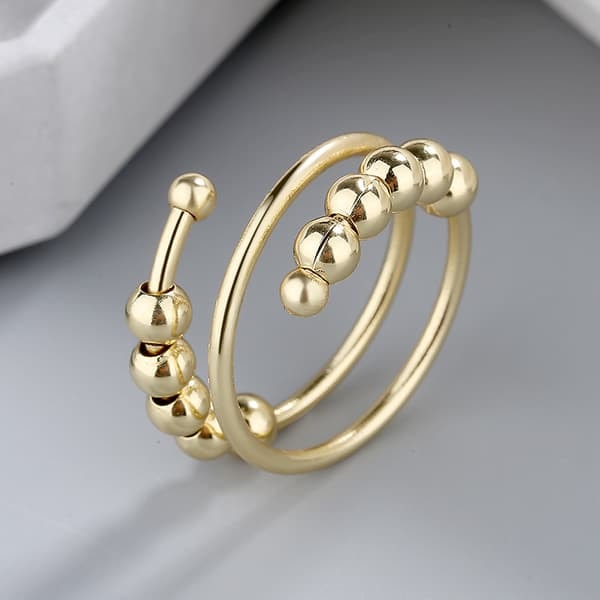 Antistressring justerbar koppar 4-pack—pa