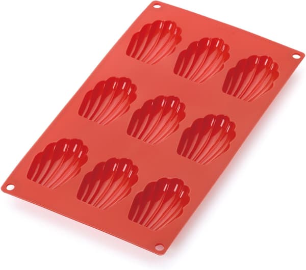 Lékué Rød Silikonform for 9 Madeleiner