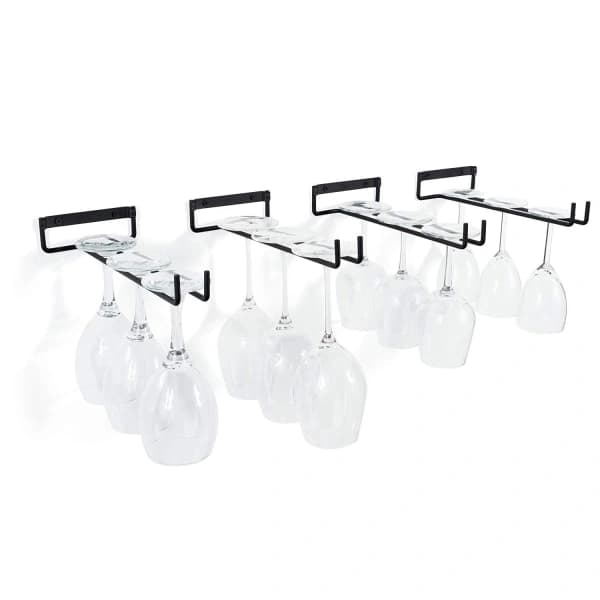 Riippuva lasiteline - Viiniteline 5 kiskolla 13-18 lasille -tfrf