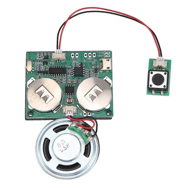 Optagelig Lydmodul Knapstyring Lydchip 8M MP3 WAV Musik Stemmeafspiller Programmerbart Board.pa