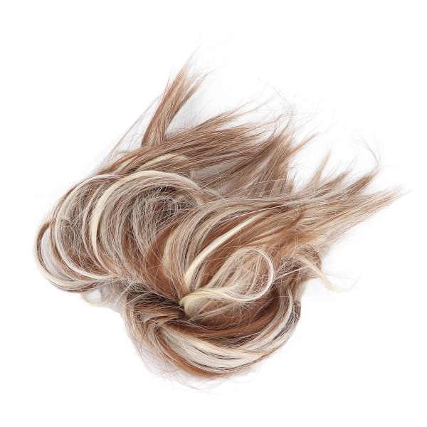 Rullet hår bolle parykk Justerbar naturlig elastisk bånd rotete bolle hårstykker for kvinner jenter#Q17?13H613