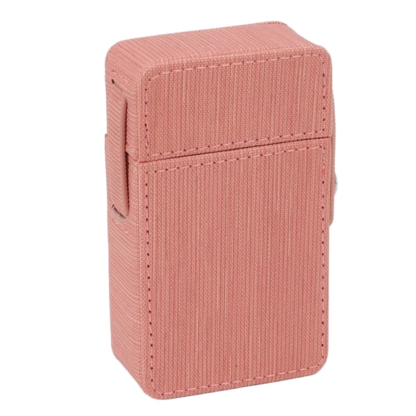 Cigarettlåda Hållare PU Flik Design Bärbar Cigarettlåda Case för resor Daily Pink