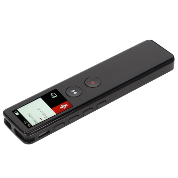 Digital taleopptaker med høyttaler Bluetooth 5.0 Intelligent støyreduksjon Stemmeaktivert opptaksenhet MP3-spiller 8GB