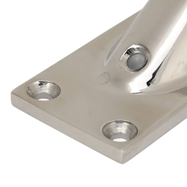 Båd Rør Base Rektangulær 316 Rustfrit Stål Rækværk Rør Base Marine Hardware til Yacht 25mm/1.0in