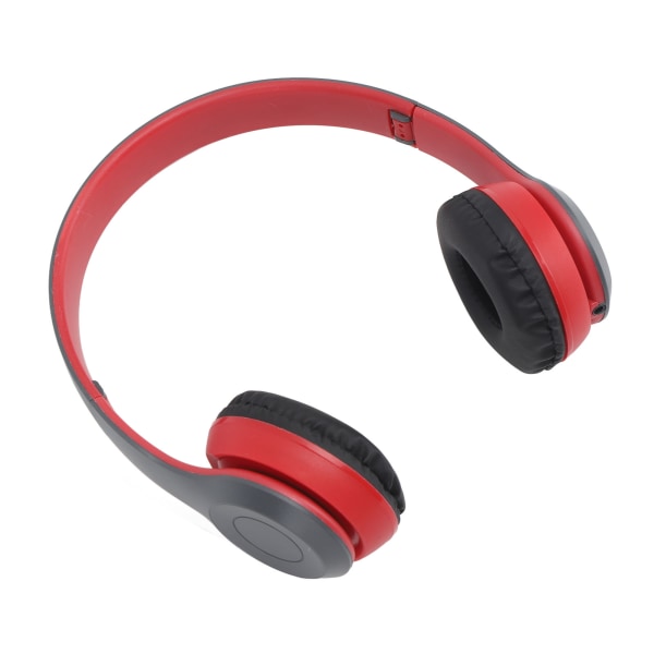P47 BT Bluetooth hörlurar Brusreducering Vikbart trådlöst headset för sportmusikälskare Present Kvinnor Män Röd