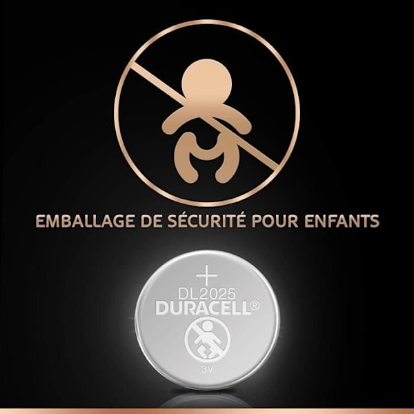 425z Duracell Special 2025 3V lithiumbatteri, 2-pak (DL2025-CR2025), designet til brug i (PA)