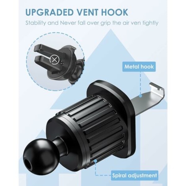 Mobilholder til bil - kroge med forbedret ventilation