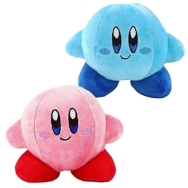 2 stk 15 cm Nintendo-spill Kirby plysjdukke Blå Rosa Myke kosedyrleker Barn gave