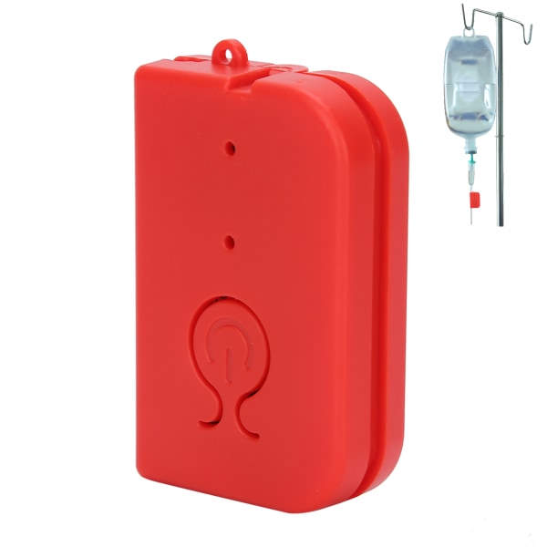 Infusjonsvæskepåminnelsessensor Automatisk lydalarm Oppladbar sikkerhetspleieenhet Rød