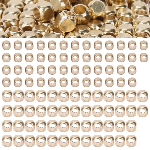 3 mm/4 mm smykkefremstilling firkantede perler DIY armbåndsfremstilling spacer perler tilbehør