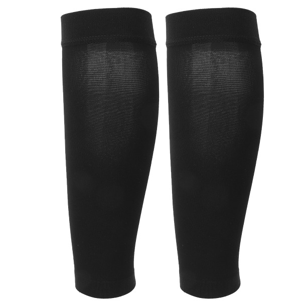 Naisten pohkeen puristushihaiset pehmeät joustavat jalkoja muotoilevat sukat juoksuun (musta)XXL