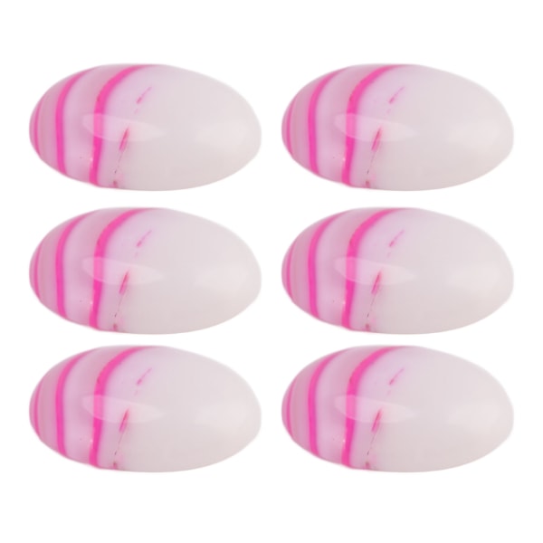 20 stk Agate Oval Rose Stripe Cabochons Flatback Agate Perle Rund smykkeramme for smykkefremstilling