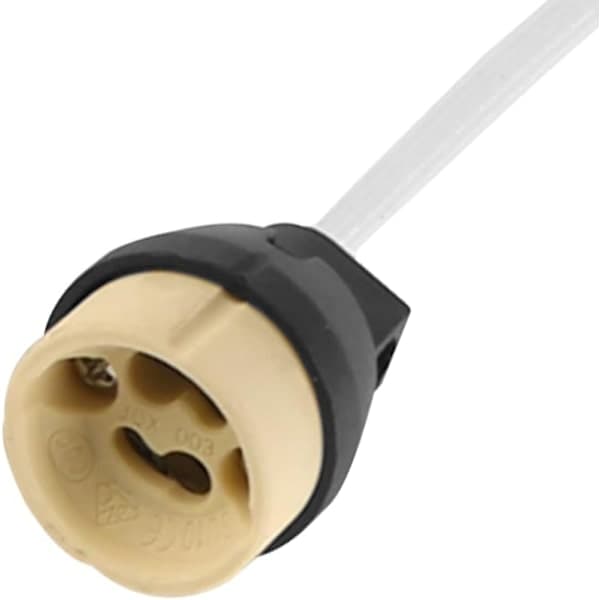 GU10 keramisk lamphållare, komplett med 500 kopplingsplint, 15 cm VDE CE-certifiering * 10 st