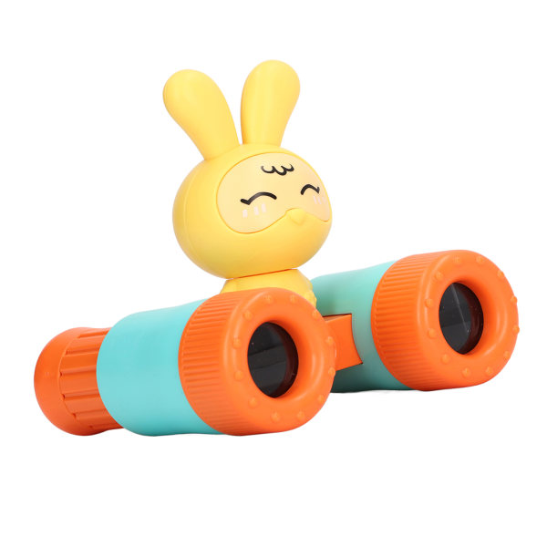 Barnkikare 8X löstagbar kanindesign Barnkikare Leksak med visselpipa för pojkar Flickor Orange