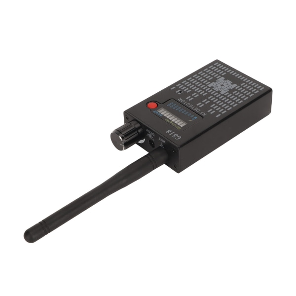 G318 skjulte kameradetektorer LED-skærm Lang batterilevetid Sort fejldetektor til hotelhjem 100?240V EU-stik