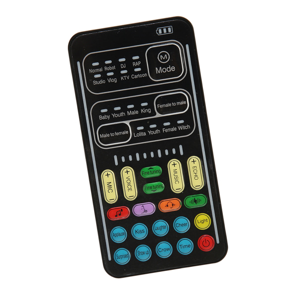 Voice Changer Monitoiminen 8 Äänitehosteet Kannettava Kädessä pidettävä Mini Äänikortti Äänenvaihtaja PC-puhelimen kannettaville tietokoneille