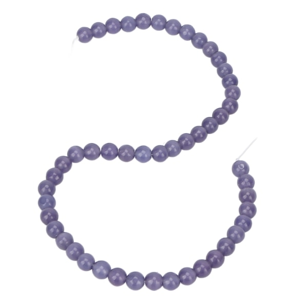 Naturstein Spacer Beads DIY Stone Beads Tilbehør for Halskjede Armbånd Smykker CraftLilla