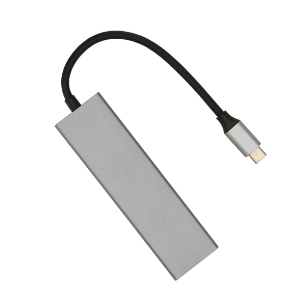 USB C Hub 6 i 1 aluminiumlegering 100W PD Laddning 4K UHD 5Gbps överföring USB C Splitter för TV Monitor Projektor
