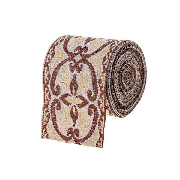 1/2/3/5 5 meter/ 5,5 Yds Jacquard Kantband Bred Vävd Kantband Färg 6cm x 5M Color 6cm x 5M 1Set