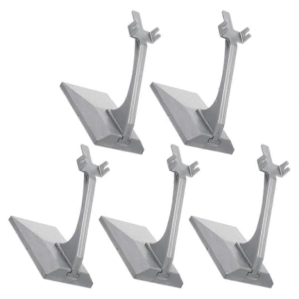 5 stk. Flymodel Display Stand Opbevaringsstativ til Husholdningsflymodeller – Nem Montering, Stabilt Bordstativ til Hjem & Kontor Grå 9.