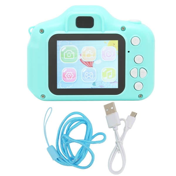 Lasten kamera 2,0 tuuman IPS-näyttö Minisarjakuva HD 1080P Video Hauskat valokuvatarrat Digitaalinen lastenkamera lapsille Lahjat